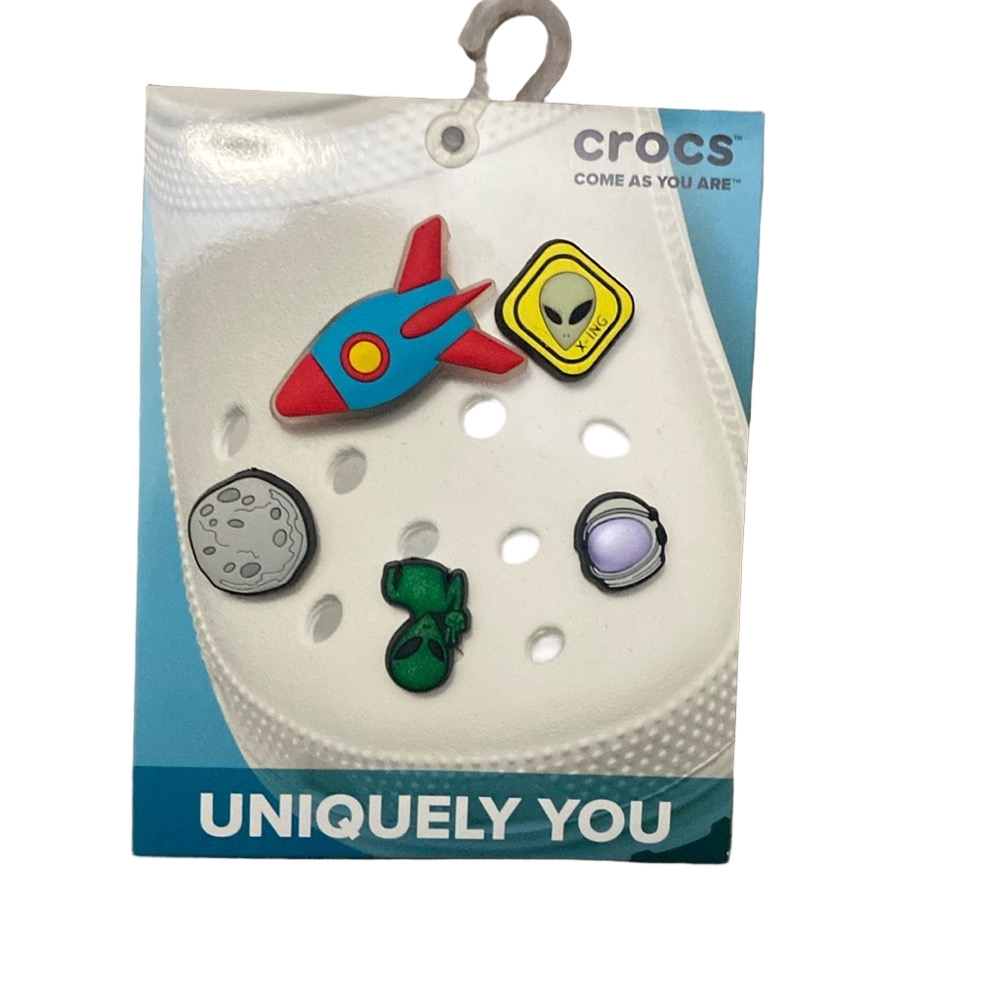 Outer Space Crocs Charms 5pcs